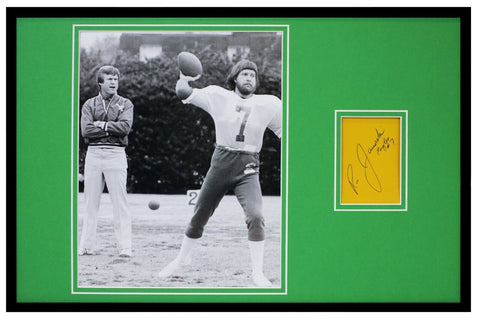 Ron Jaworski Signed Framed 11x17 Photo Display Eagles VINTAGE Signature