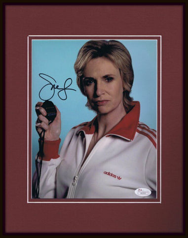 Jane Lynch Signed Framed 11x14 Photo Display JSA Glee