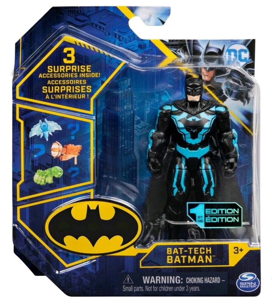 NEW SEALED 2021 DC 1st Edition Batman Bat Tech Action Figure + 3 Surprises