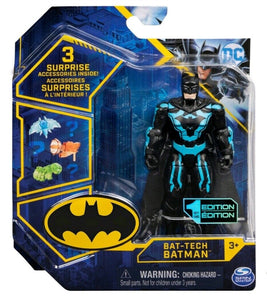 NEW SEALED 2021 DC 1st Edition Batman Bat Tech Action Figure + 3 Surprises