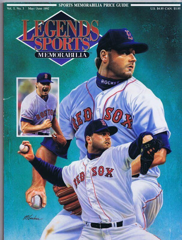 ORIGINAL Vintage May 1992 Legends Sports Magazine Roger Clemens Red Sox