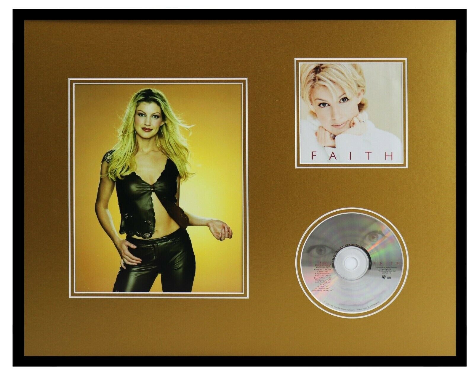 Faith Hill Framed 16x20 Faith CD & Photo Display