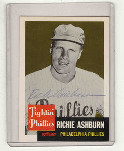 Richie Ashburn 1953 Topps Archives Autograph Card #311 Phillies