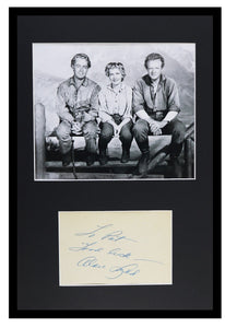 Alan Ladd Signed Framed 12x18 Photo Display AW