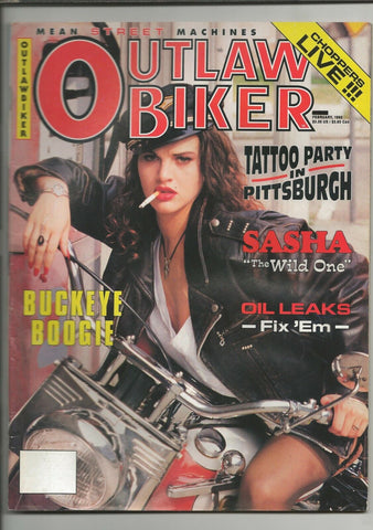 ORIGINAL Vintage February 1992 Outlaw Biker Motorcycle Magazine 