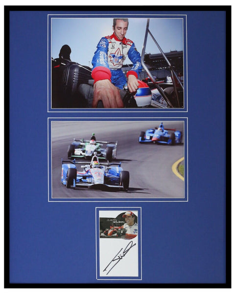 Justin Wilson Signed Framed 16x20 Photo Set JSA 