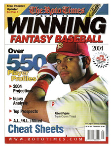 2004 Roto Times Fantasy Baseball Magazine Albert Pujols