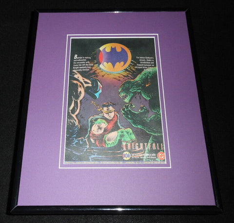 1994 Knightfall Batman DC Comics Framed 11x14 ORIGINAL Advertisement Robin Bane