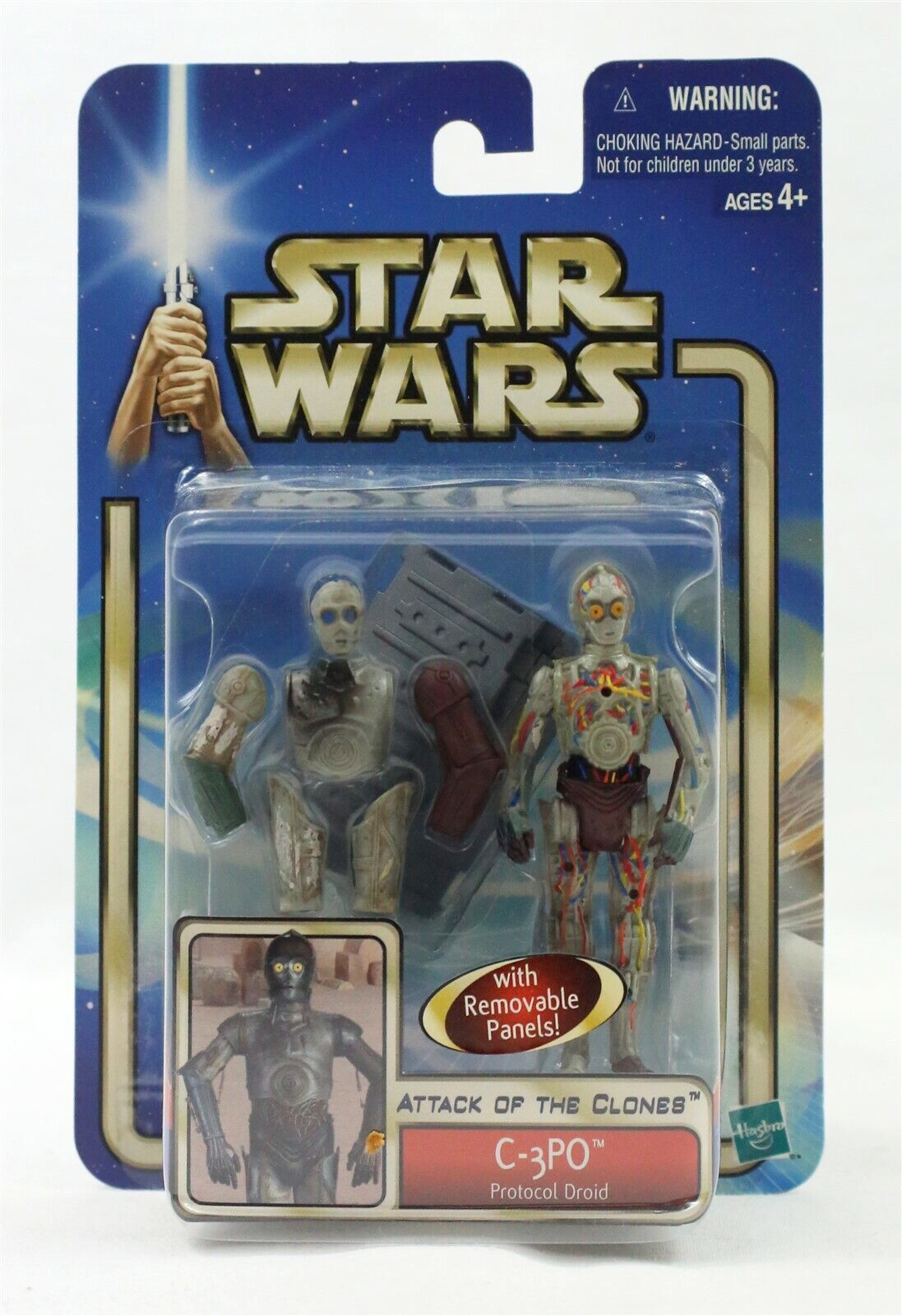 VINTAGE SEALED 2002 Star Wars Attack of the Clones C-3PO Action Figure