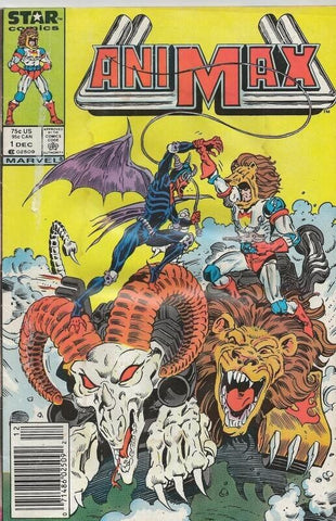 Animax #1 ORIGINAL Vintage 1986 Marvel Comics 