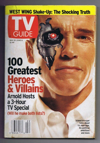 ORIGINAL Vintage TV Guide May 31, 2003 No Label Arnold Schwarzenegger