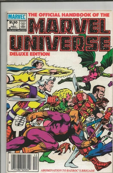 Official Handbook of the Marvel Universe Deluxe Edition #1 1985 Marvel Comics 