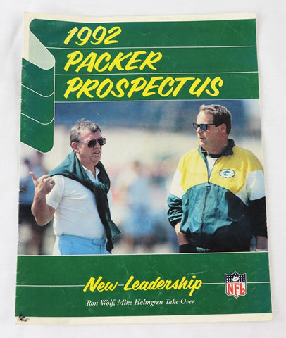 VINTAGE 1992 Green Bay Packer Prospectus Magazine 1st Brett Favre Packer Season