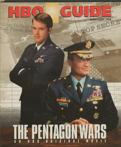 ORIGINAL Vintage Feb 1998 HBO Guide Magazine Pentagon Wars The Devil's Own 