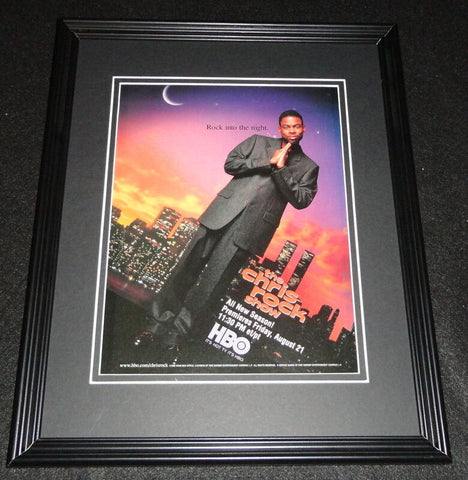 The Chris Rock Show 1998 HBO Framed 11x14 ORIGINAL Advertisement 