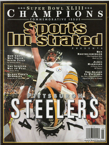 VINTAGE 2009 Sports Illustrated Super Bowl 43 Steelers Commemorative Big Ben