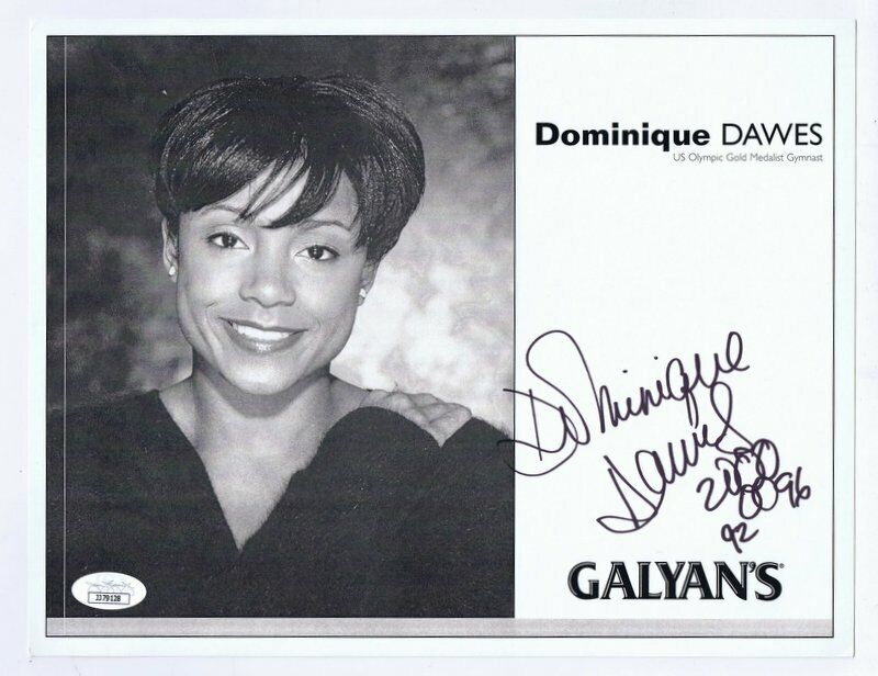 Dominique Dawes Signed 8x10 Photo JSA COA Magnificent Mag 7 Olympian So Rare!