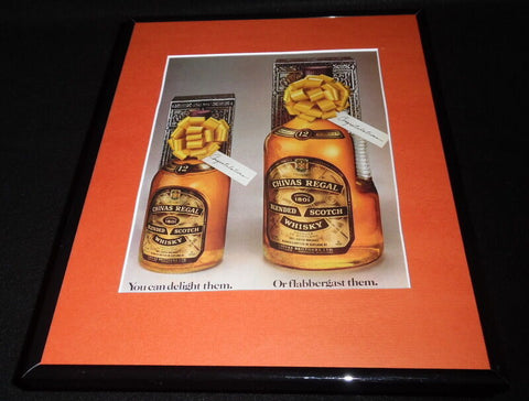 1986 Chivas Regal Scotch Whisky Framed 11x14 ORIGINAL Vintage Advertisement