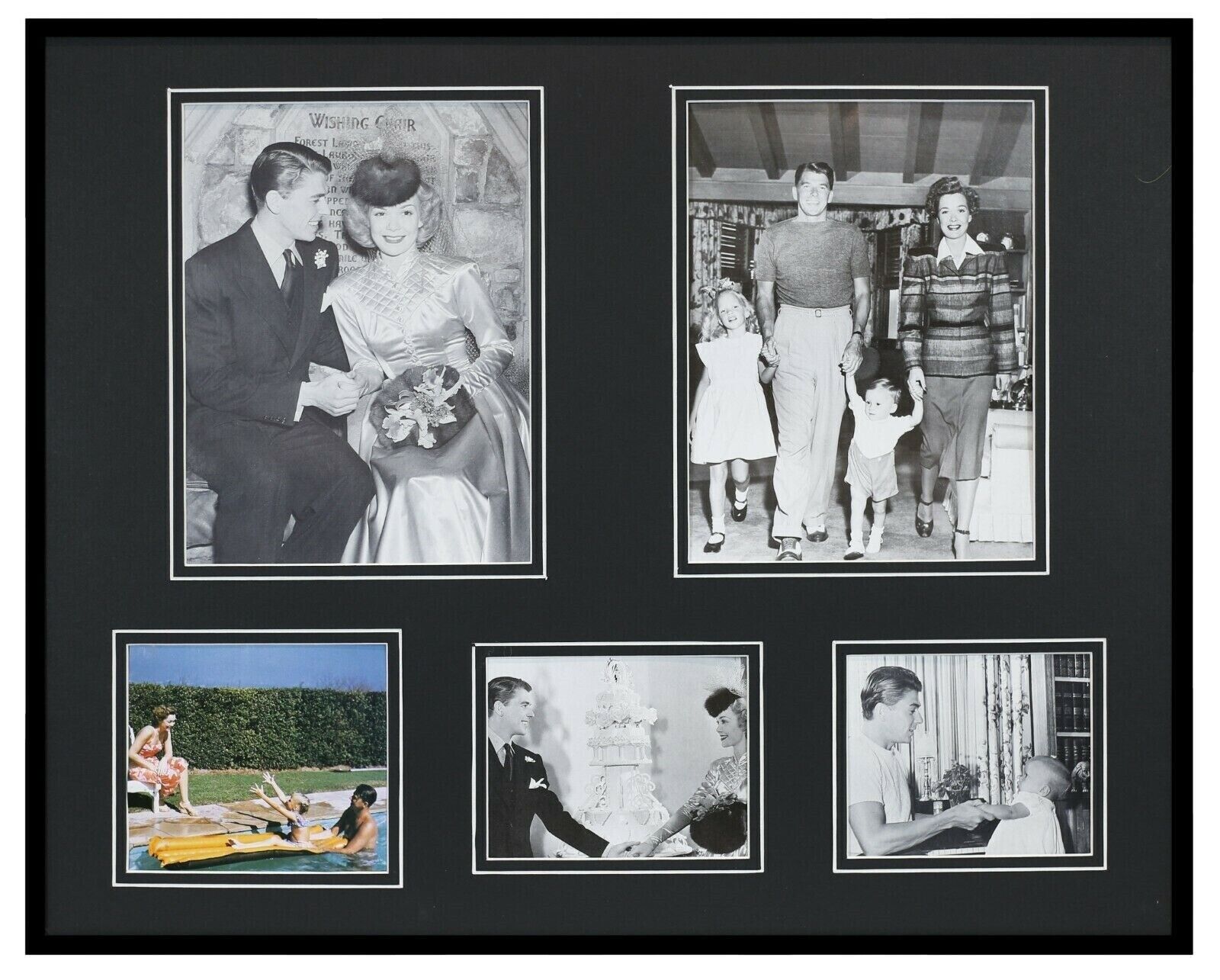 Ronald Reagan & Nancy Reagan Framed 16x20 Photo Collage 