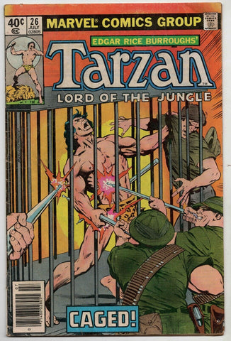 Tarzan #26 VINTAGE 1979 Marvel Comics