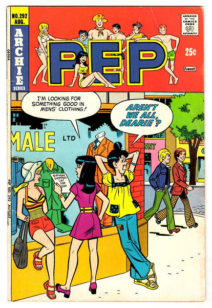 Pep #292 VINTAGE 1974 Archie Comics GGA