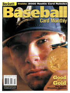 Feb 2001 Beckett Baseball Magazine #191 Ben Sheets Brewers