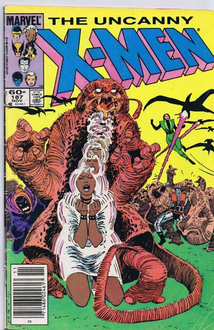 X Men #187 ORIGINAL Vintage 1984 Newsstand Marvel Comics 