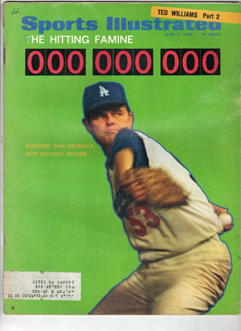 June 17 1968 Sports Illustrated Magazine Don Drysdale Dodgers