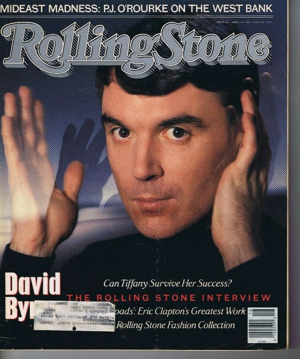 VINTAGE Apr 21 1988 Rolling Stone Magazine #524 David Byrne Eric Clapton Tiffany