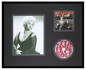 Etta James Framed 16x20 Let's Roll CD & Photo Display