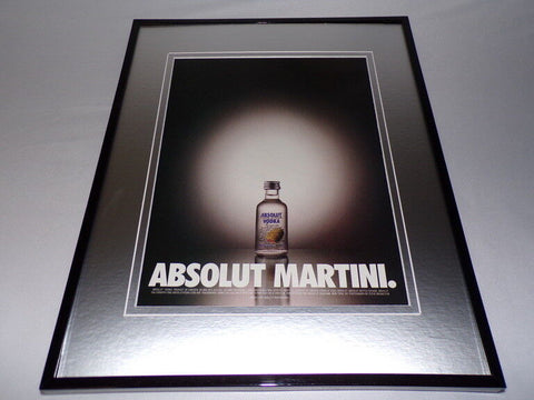 1999 Absolut Martini Vodka 11x14 Framed ORIGINAL Vintage Advertisement 