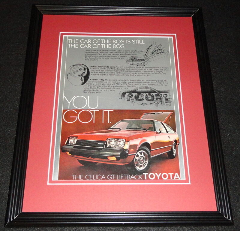 1979 Toyota Celica GT Liftback Framed 11x14 ORIGINAL Advertisement