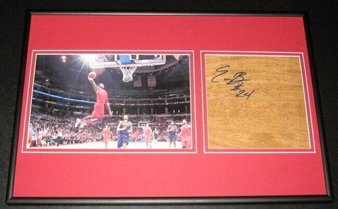 Eric Bledsoe DUNK Signed Framed Floorboard & Photo Display Kentucky Clippers