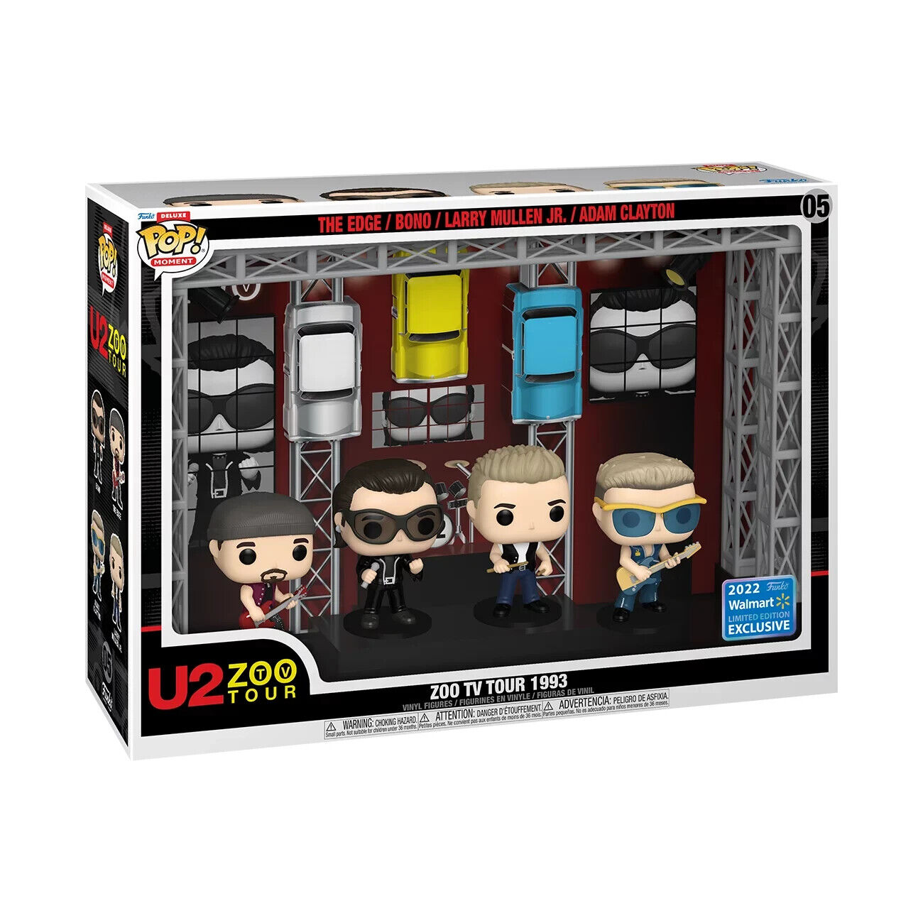 NEW SEALED 2022 Funko Pop Moments 1993 U2 Zoo Tour Set Walmart Exclusive