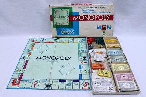 ORIGINAL Vintage 1961 Parker Brothers Monopoly Board Game  