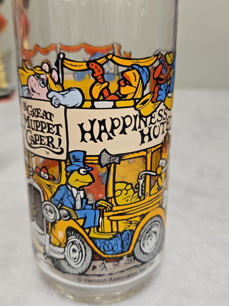 Vintage 1981 McDonald's Great Muppet Caper Happiness Hotel Glass