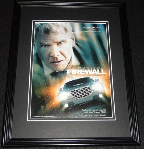 Firewall 2006 Chrysler 300C Framed 11x14 ORIGINAL Advertisement Harrison Ford