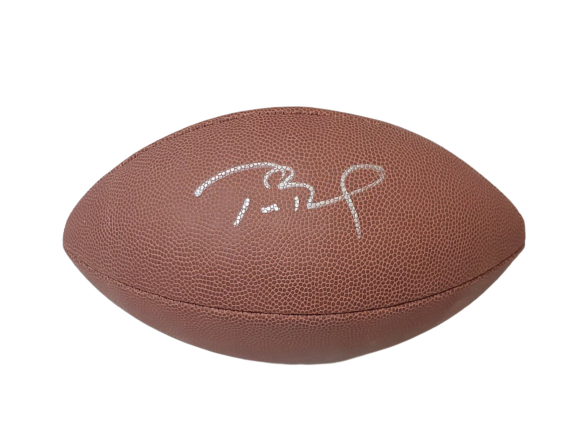 Tom Brady Signed Full Size NFL Football Unreal Candy Promo BECKETT Bucs Pats