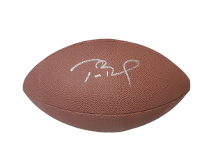 Tom Brady Signed Full Size NFL Football Unreal Candy Promo BECKETT Bucs Pats