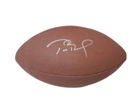 Tom Brady Signed Full Size NFL Football Unreal Candy Promo BECKETT Bucs Pats