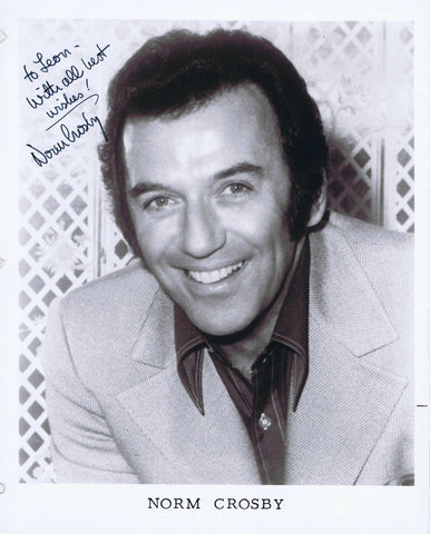 Norm Crosby Signed Vintage 8x10 Photo  