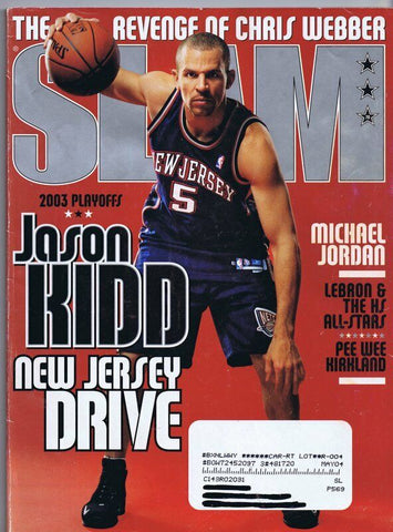 ORIGINAL Vintage Slam Magazine #70 June 2003 Jason Kidd Michael Jordan Lebron