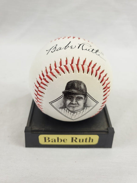 Babe Ruth Record Breakers of Baseball Facsimile Signed Baseball