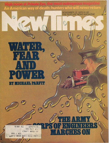 ORIGINAL Vintage New Times Magazine November 12 1976 Water, Fear and Power