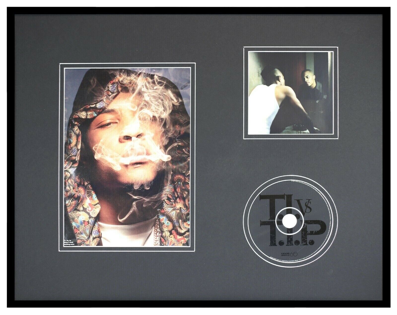 T.I. Smoking 16x20 Framed TI vs Tip CD & Photo Display