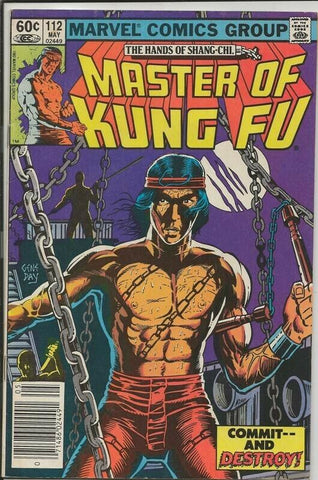 Master of Kung Fu #112 ORIGINAL Vintage 1982 Marvel Comics Shang Chi 