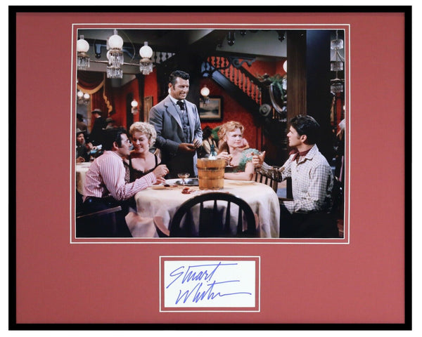 Stuart Whitman Signed Framed 16x20 Photo Display