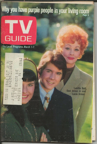 ORIGINAL Vintage Mar 1 1969 TV Guide Lucille Ball Desi Arnaz Jr Lucie Arnaz