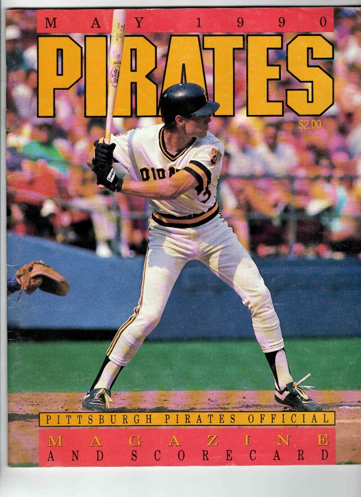 May 1990 San Francisco Giants @ Pittsburgh Pirates Program Scorebook