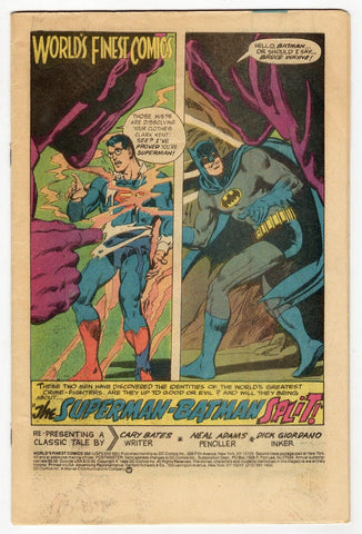 World's Finest #302 VINTAGE 1984 DC Comics Superman Batman (Coverless)